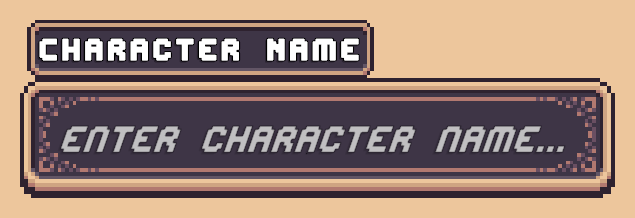 Character Display Name Field