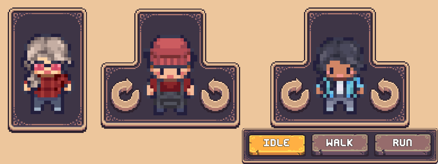 Character Previews Example