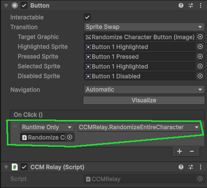 Complete Randomization Button Setup