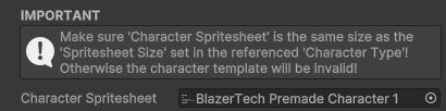 Unified Character Template: Character Spritesheet