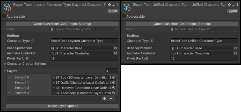 Character Type Assets