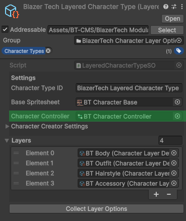 Animator Controller Field in Inspector