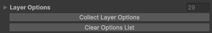 Collect Layer Options button
