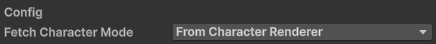 Fetch Character Mode