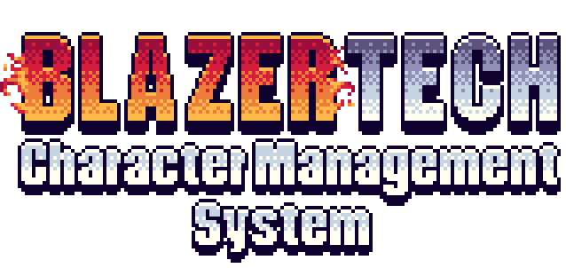 BlazerTech Character Management System Cover Image