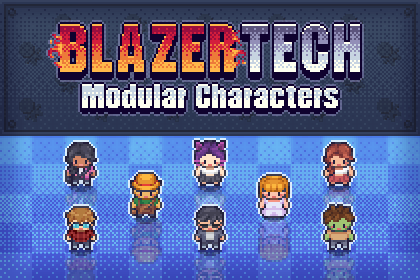 BlazerTech Modular Characters Logo