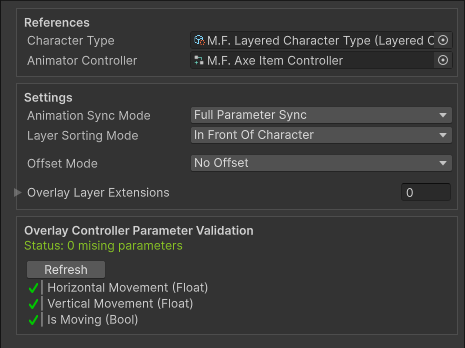 Character Overlay Layer