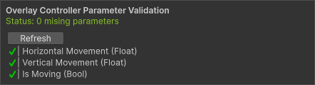 Overlay Controller Parameter Validation Section