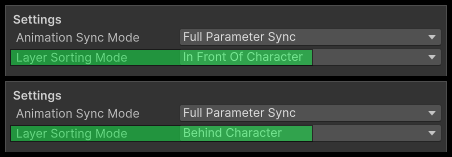 Layer Sorting Mode Field